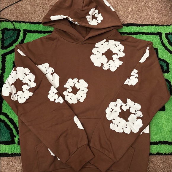 Denim Tears Hoodie Brown - Picture 1 of 3